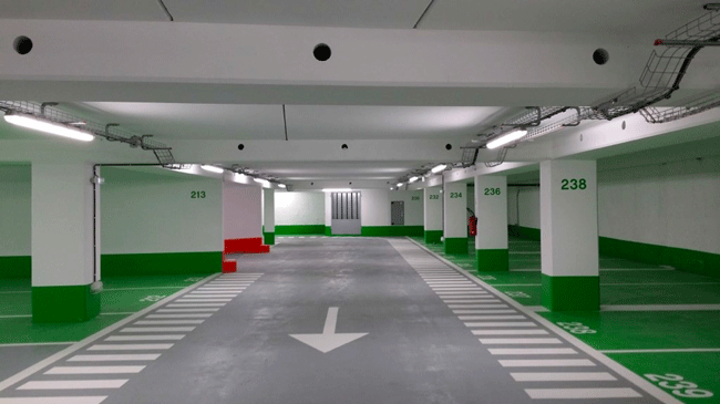 Parking souterrain moderne - Hesion Gaz